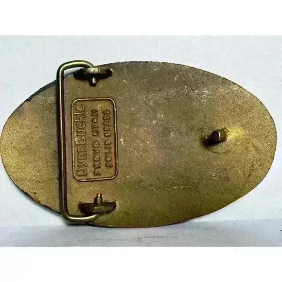 CANDELARIA PARTNERS MINE Solid Brass Metal Belt Buckle Dynabuckle - Picture 4 of 6